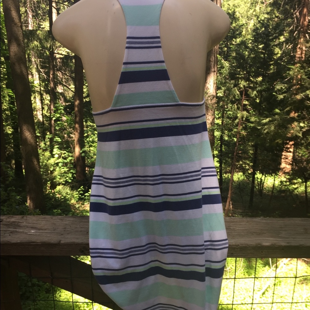 Victoria’s Secrets racer back striped sun pastel mini dress, - Picture 10 of 12